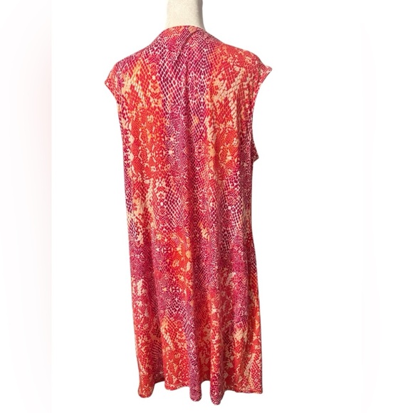 George Women’s sleeveless stretchy faux snake skin midi dress Size XL - Picture 6 of 9